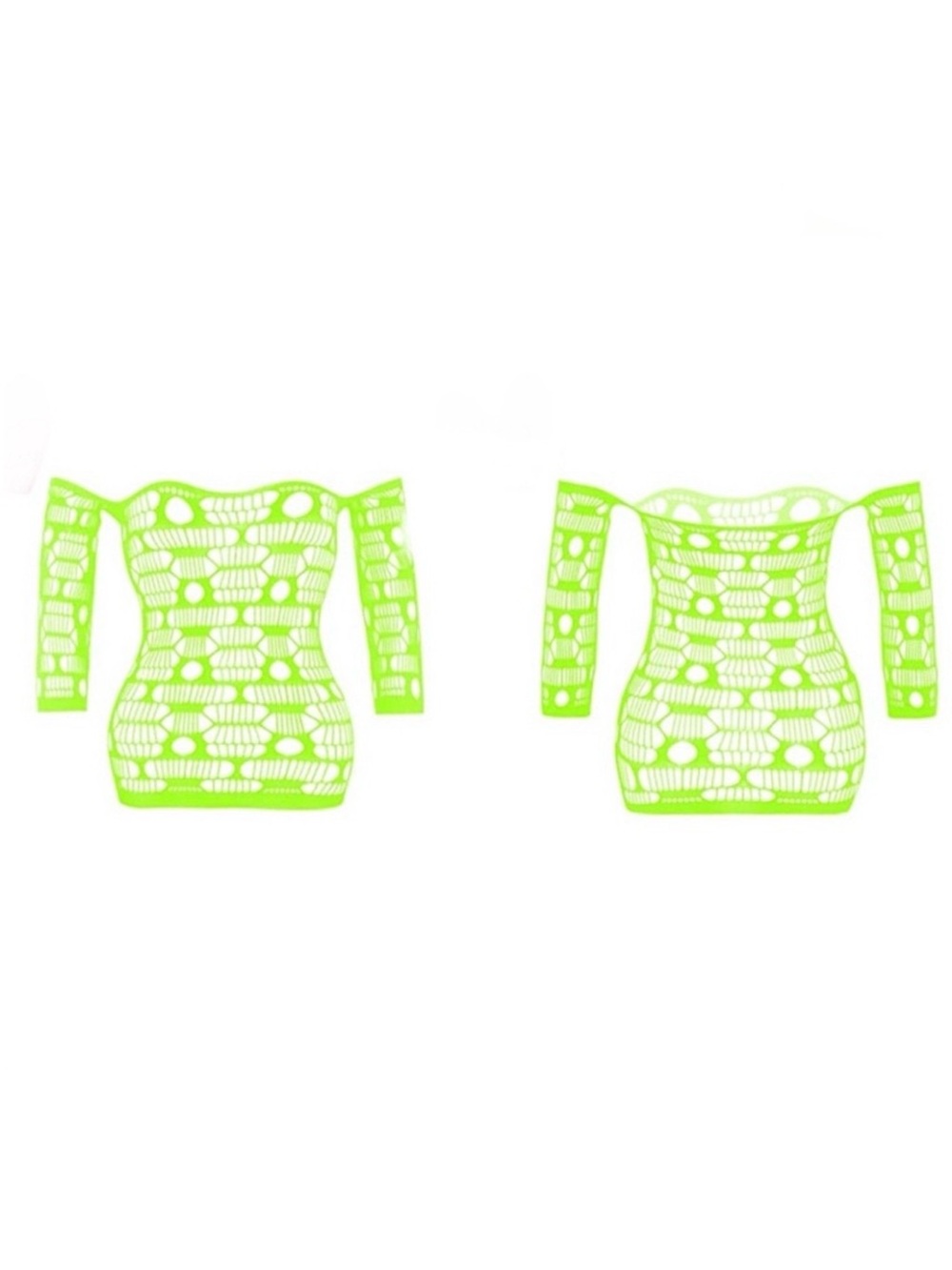⚡️SALE⚡️BNWT Lime Green Fishnet Lingerie Dress Outfit
